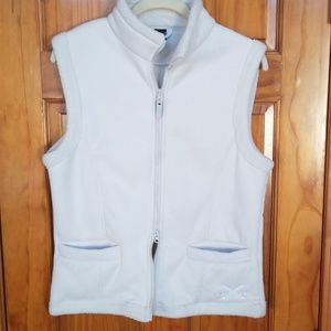 Moxie Equestrian sherpa-lined suede vest